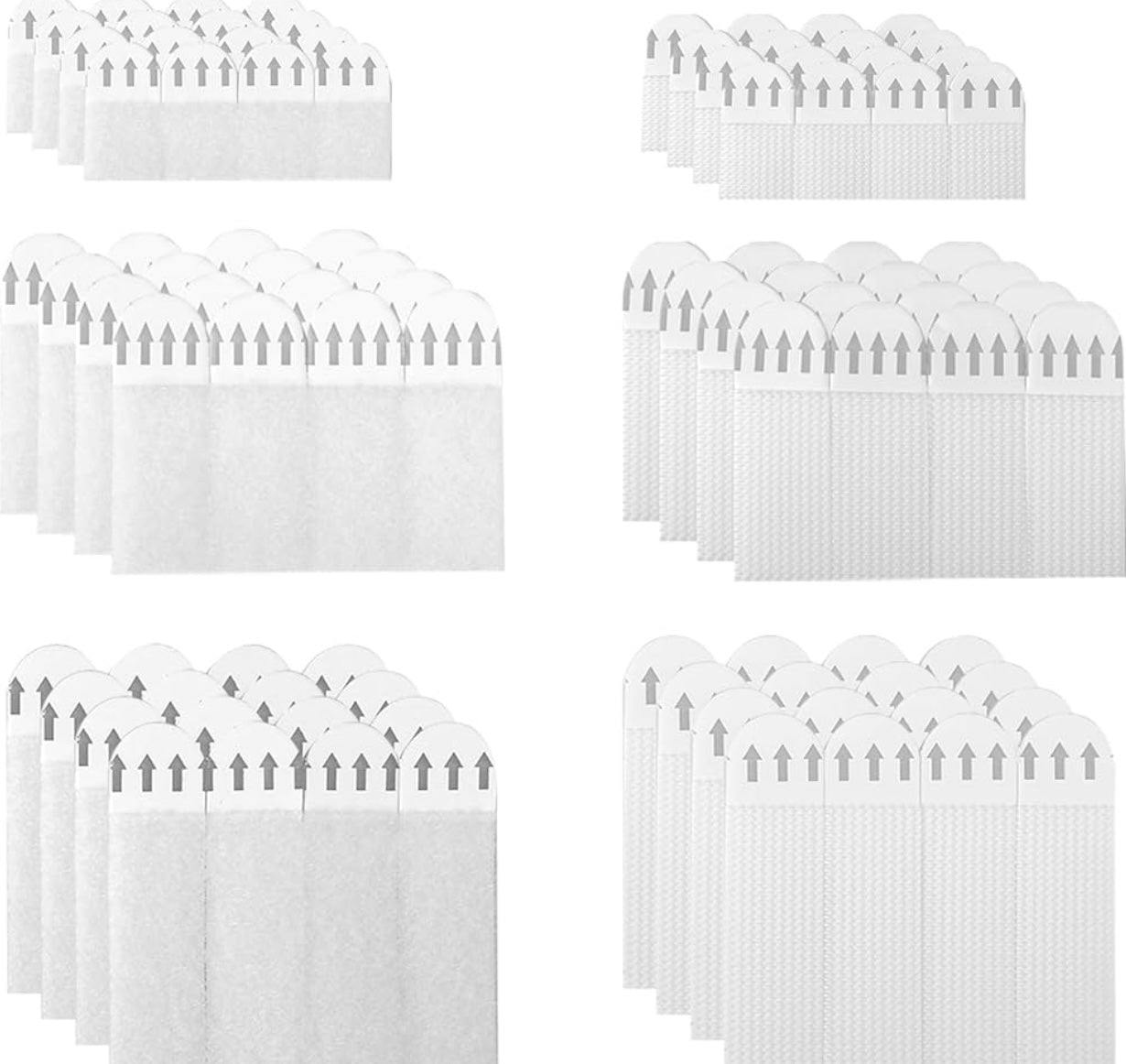 4-Pairs Adhesive Picture Hanging Velcro Strips