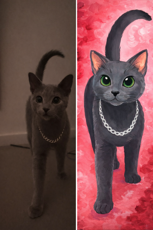 A4 Customised Cartoon Painting